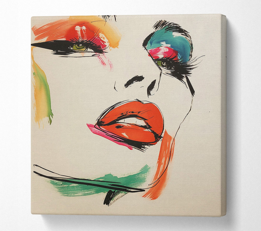  A Canvas Print of Fashion Eyes Canvas Art