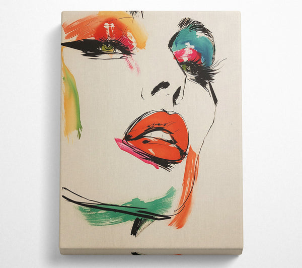  A Canvas Print of Fashion Eyes Canvas Art
