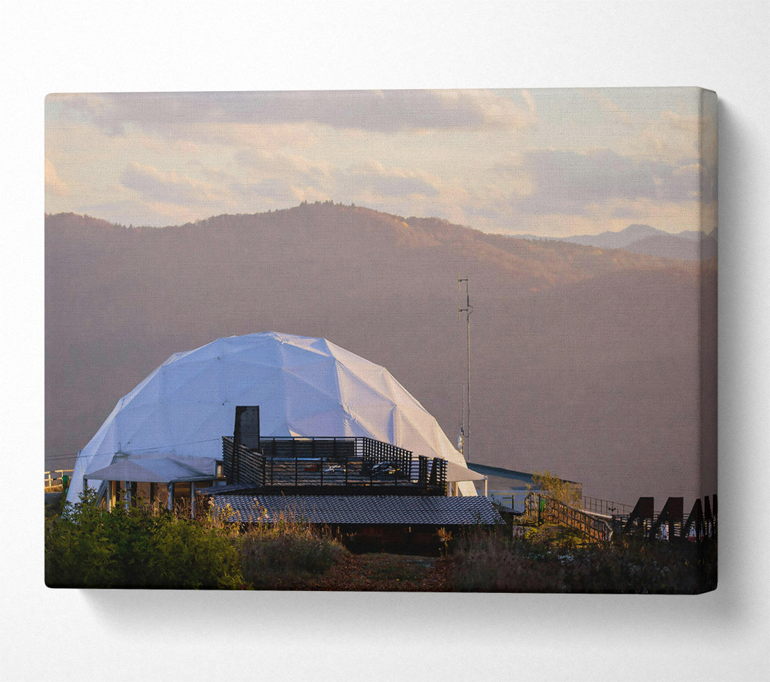  A Canvas Print of White Dome On A Hill Canvas Wall Art