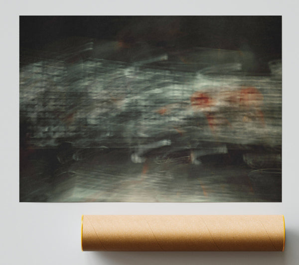 Crimson Blurred Memories Print