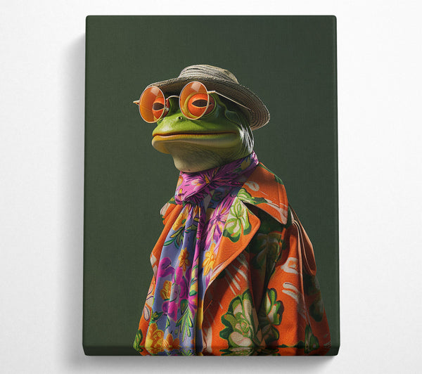  A Canvas Print of Fashion Frog Canvas Art