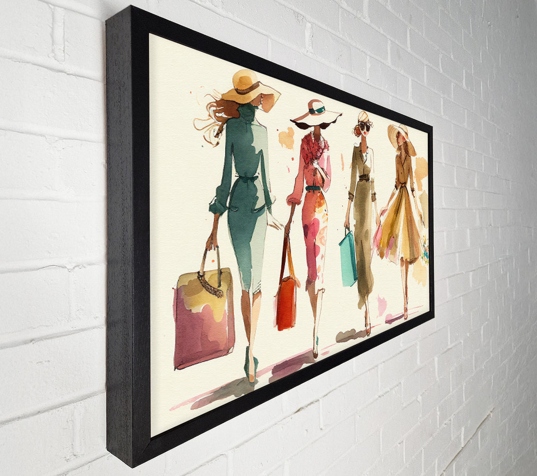  A Canvas Print of Golden Hour Stroll Canvas Print