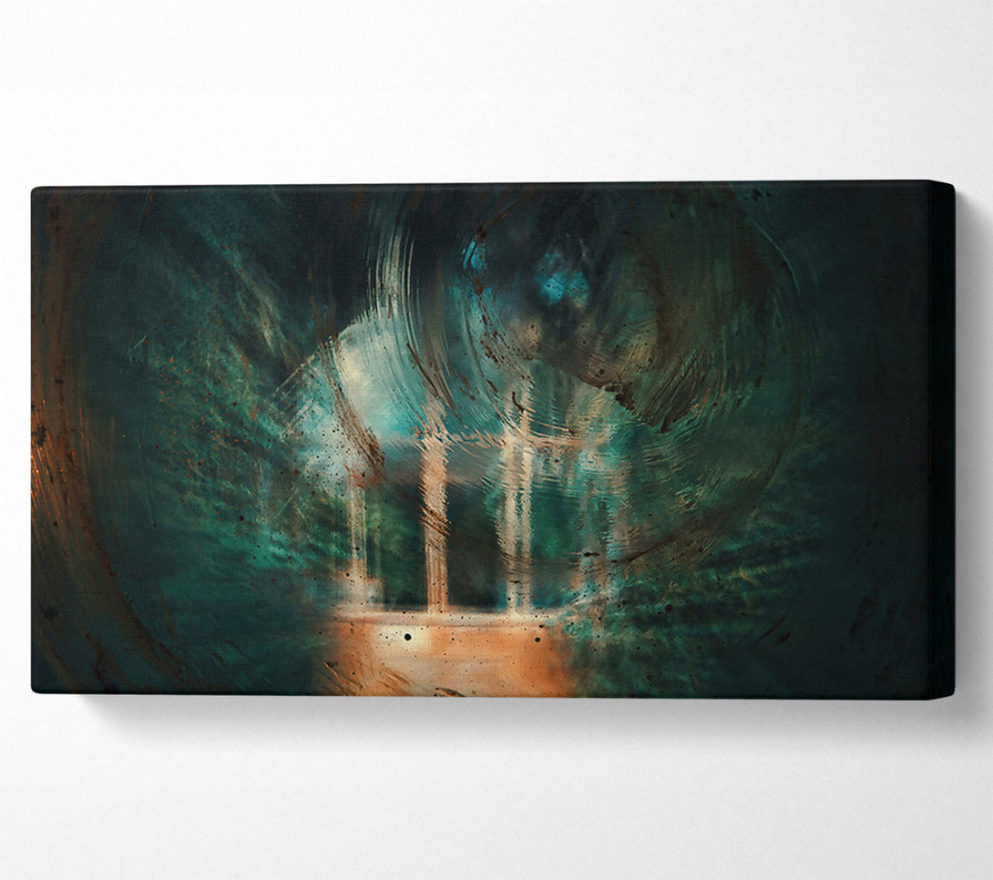 A Canvas Print of Emerald Swirls Canvas Wall Art