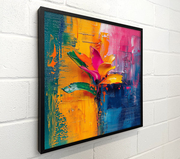 Golden Abstract Bloom