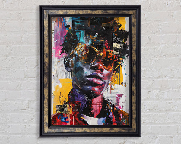 Fashion Glasses Framed Print