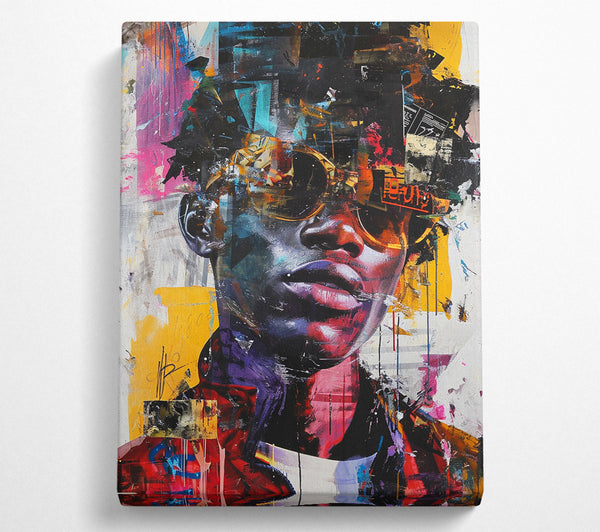  A Canvas Print of Fashion Glasses Canvas Print