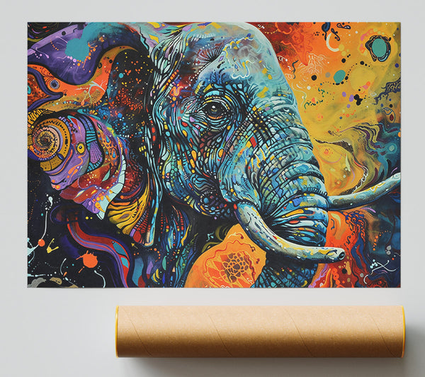 Azure Elephant Dream Giclee Print