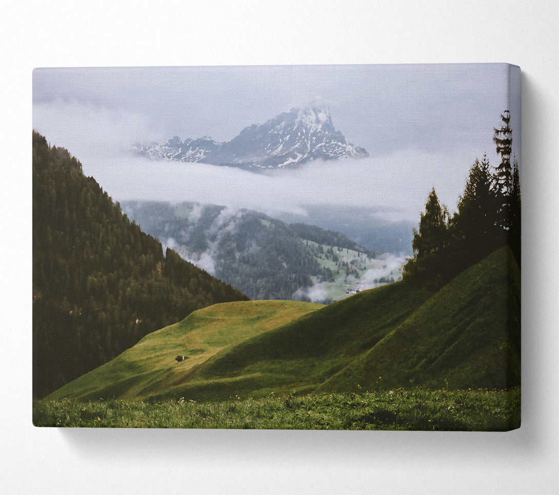  A Canvas Print of Green Mountain Mist Canvas Print