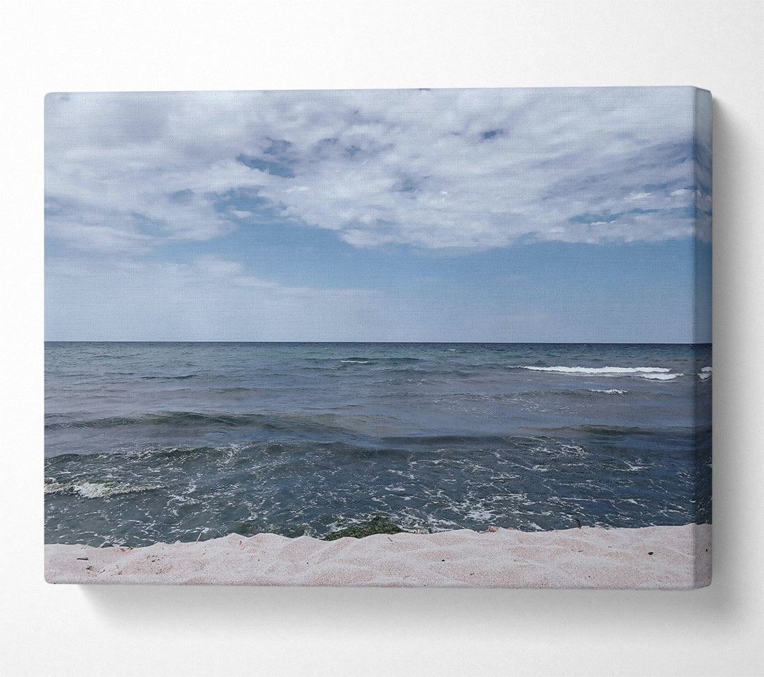  A Canvas Print of Azure Ocean Shore Canvas Print
