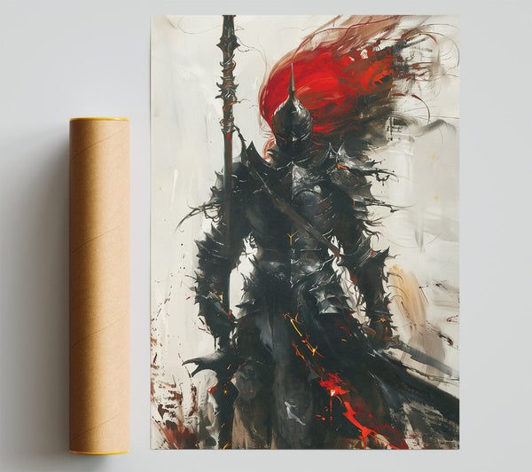 Crimson Knight'S Vigil Giclee Print