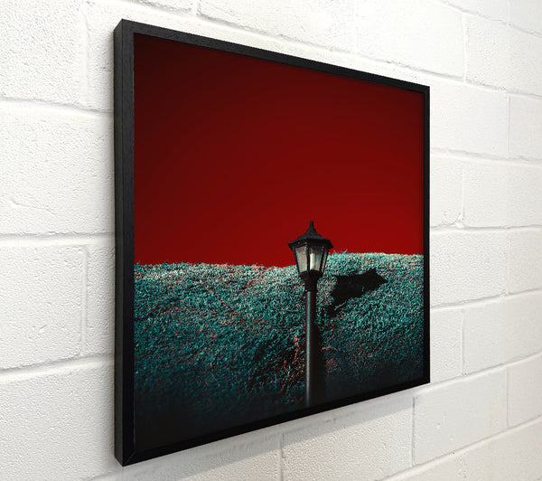 Red Sky Lamppost