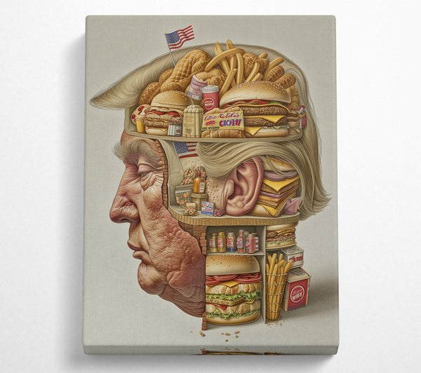  A Canvas Print of Fast Food Trump Canvas Wall Art