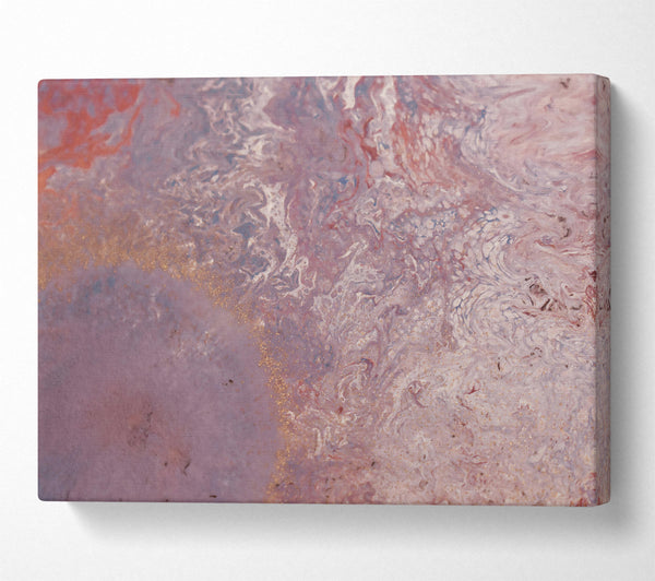  A Canvas Print of Lavender Swirls And Gold Canvas Wall Art