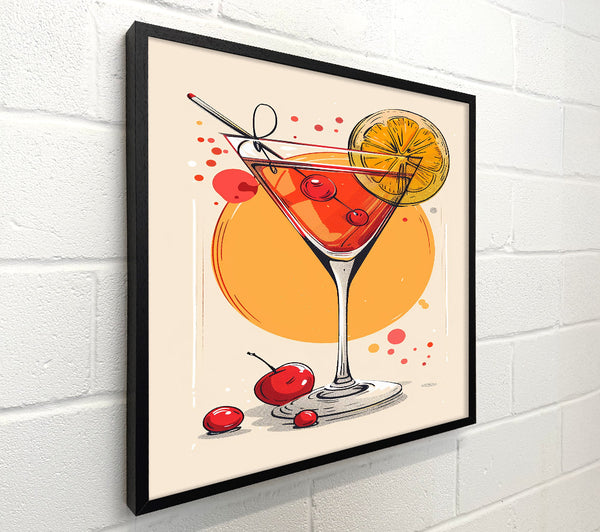 Sunset Red Martini