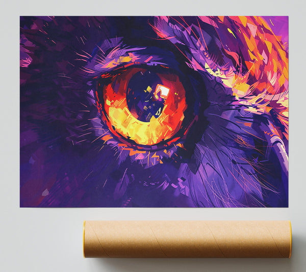 Purple Gaze Of Fire Poster
