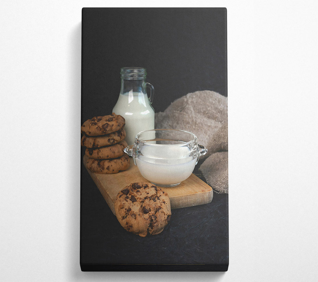  A Canvas Print of Brown Milk & Cookies Canvas Print