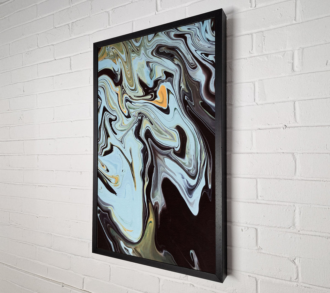  A Canvas Print of Azure Liquid Dreams Canvas Wall Art