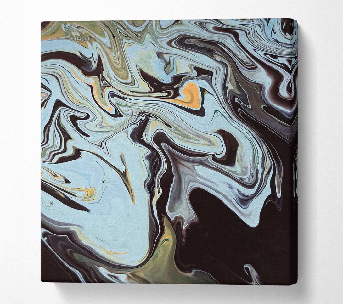  A Canvas Print of Azure Liquid Dreams Canvas Wall Art