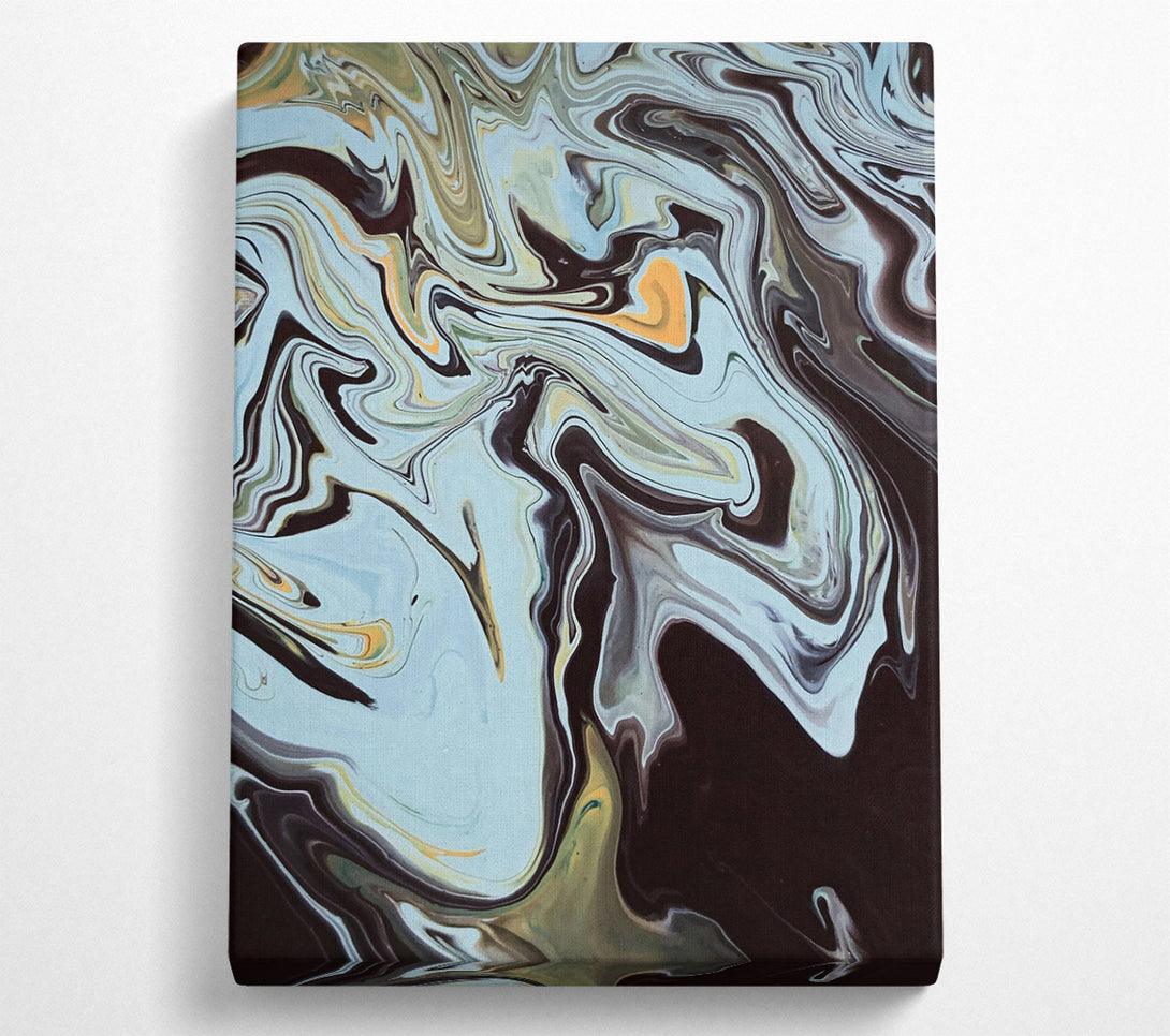  A Canvas Print of Azure Liquid Dreams Canvas Wall Art