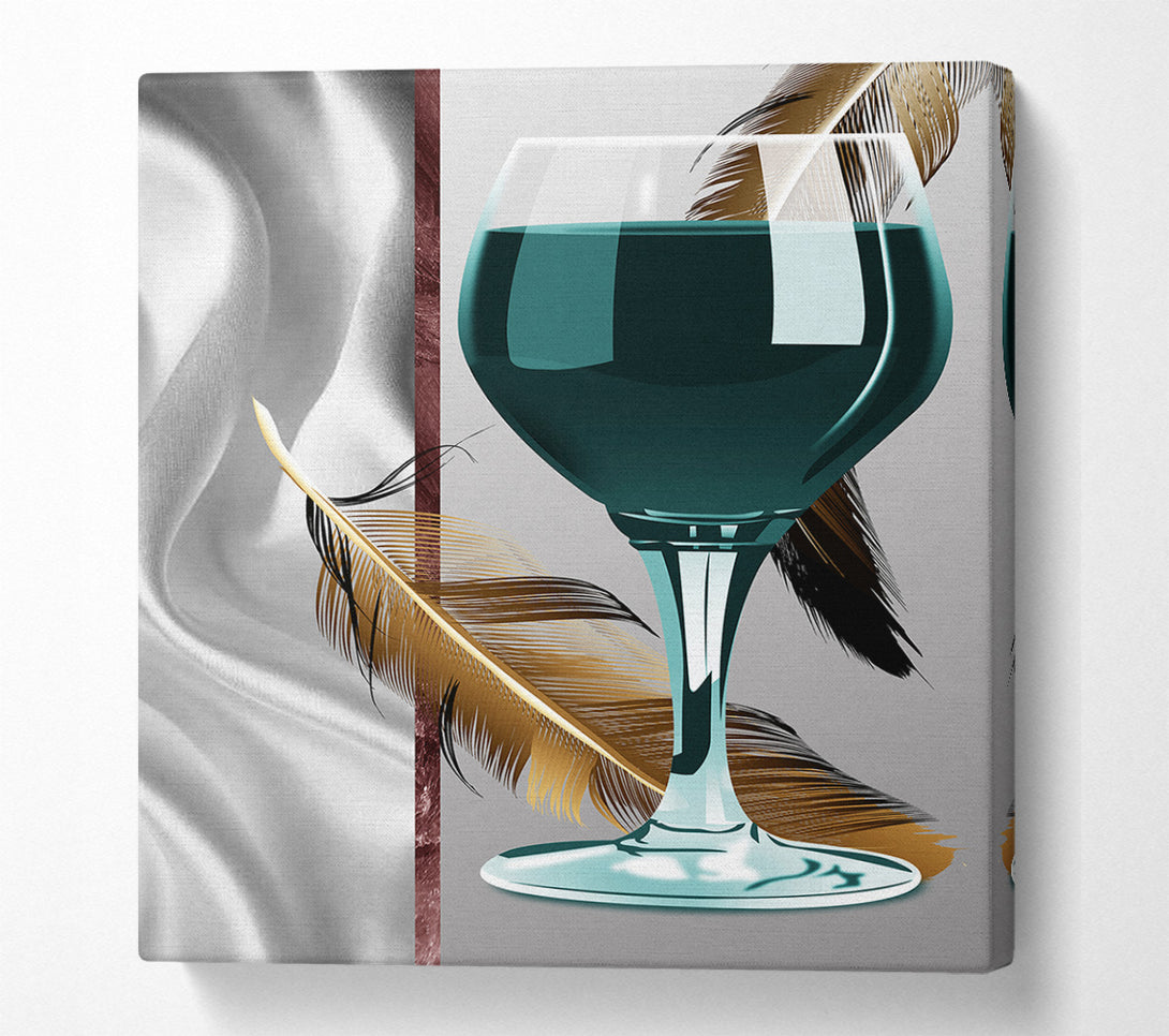  A Canvas Print of Feather Drink Canvas Art