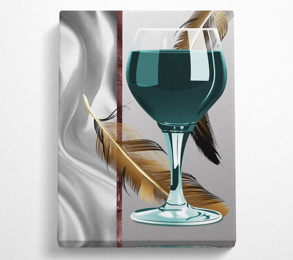  A Canvas Print of Feather Drink Canvas Art