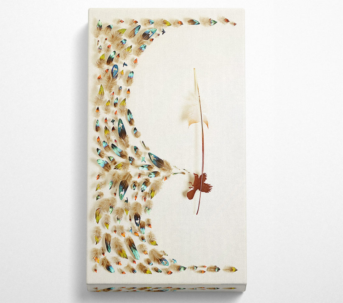  A Canvas Print of Feather Flow Canvas Wall Art