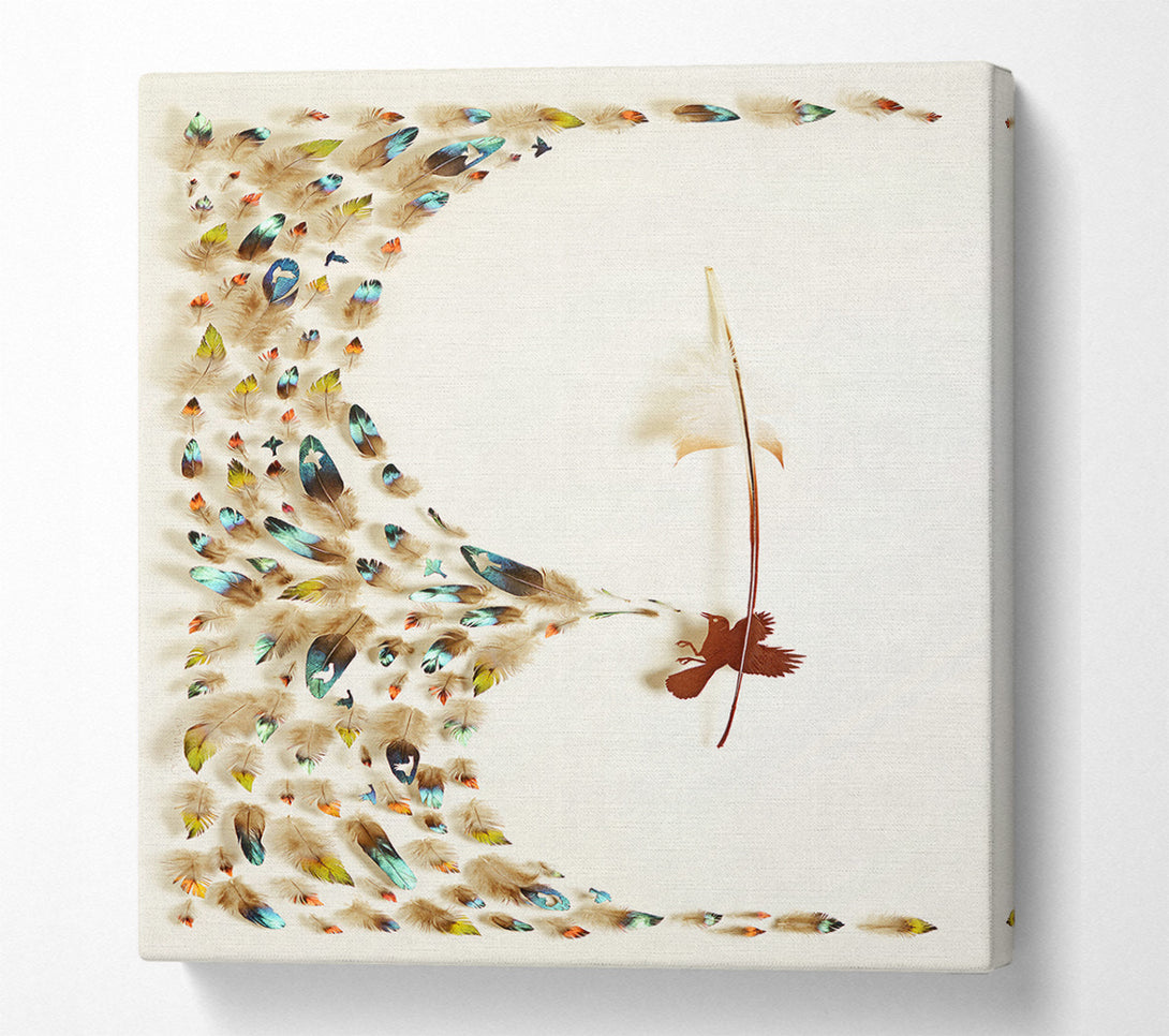  A Canvas Print of Feather Flow Canvas Wall Art