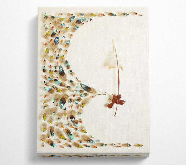  A Canvas Print of Feather Flow Canvas Wall Art