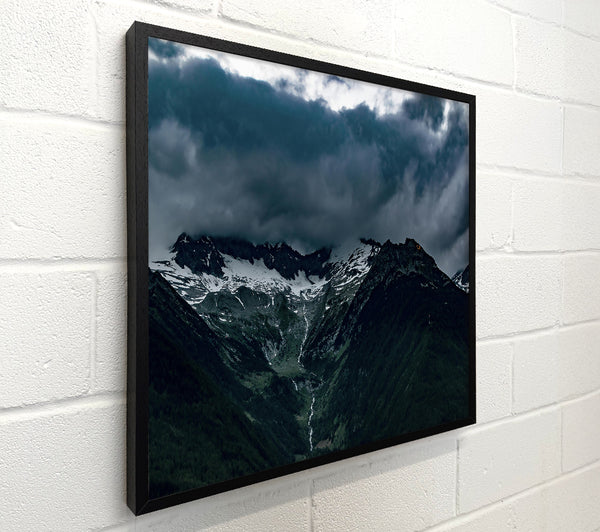 Grey Mountains In Shadow