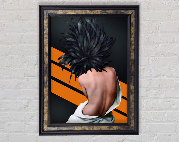 Feather Hair Framed Print