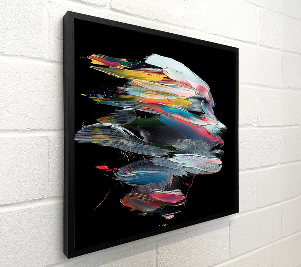 Azure Painted Portrait