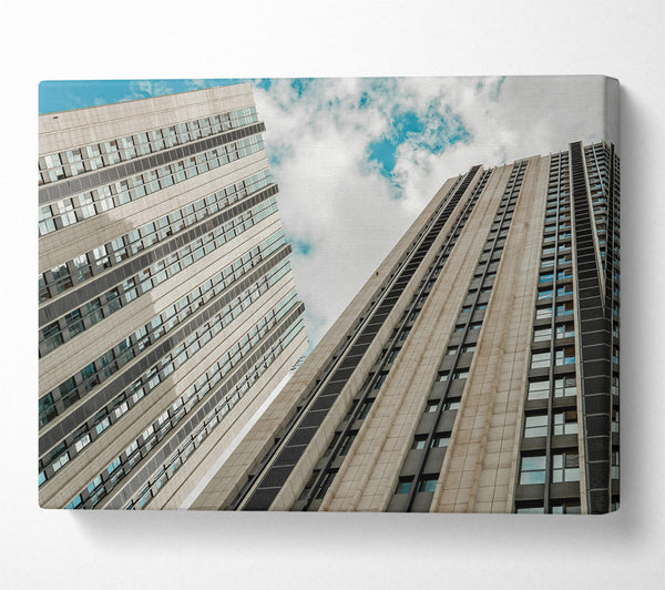  A Canvas Print of Beige Skyscraper Dreams Canvas Print