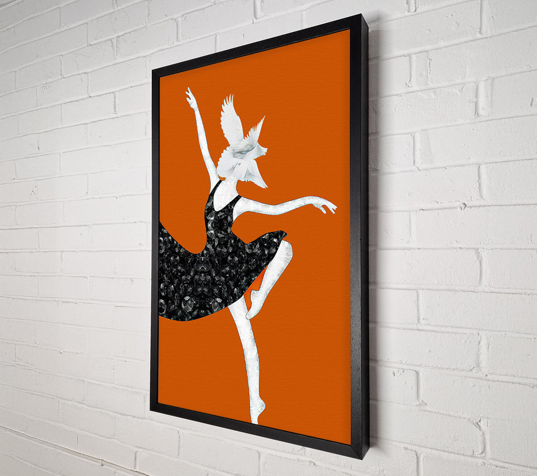  A Canvas Print of Feather Head White Canvas Print