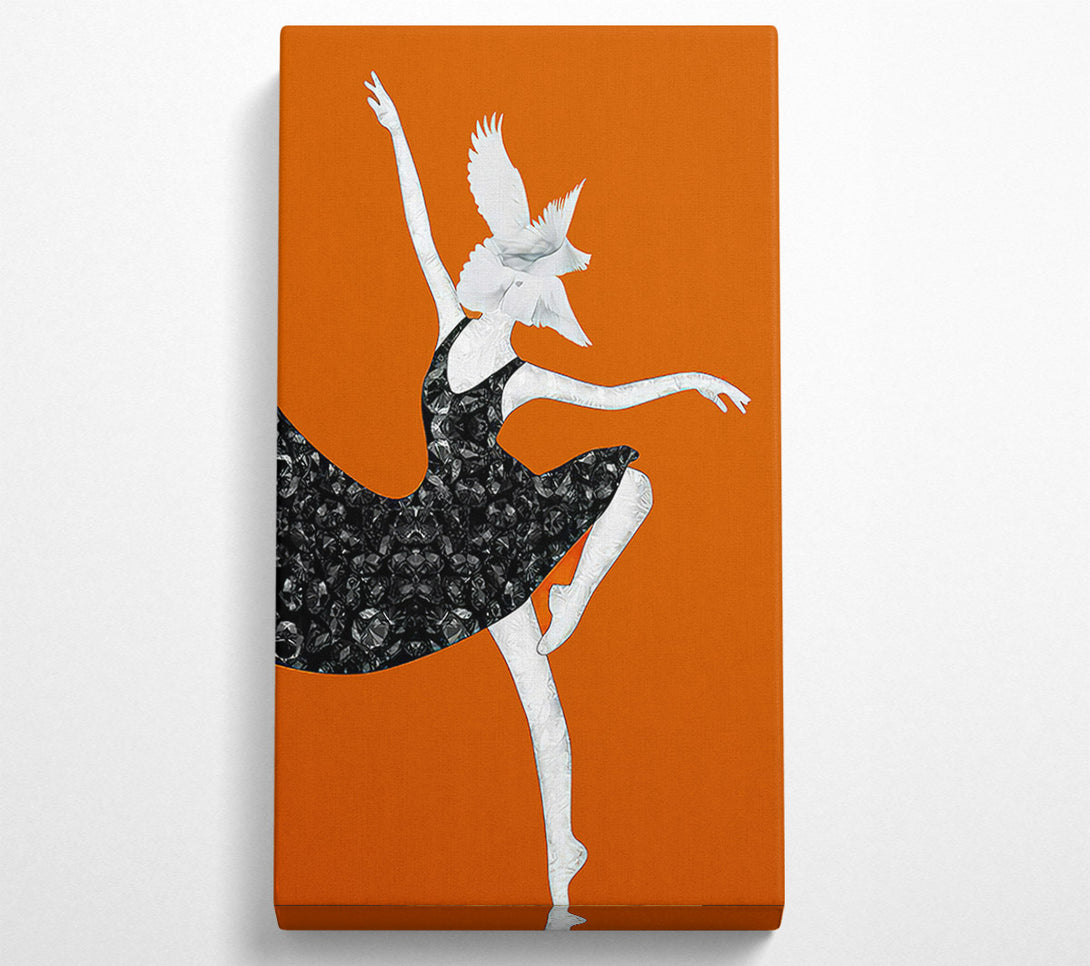  A Canvas Print of Feather Head White Canvas Print