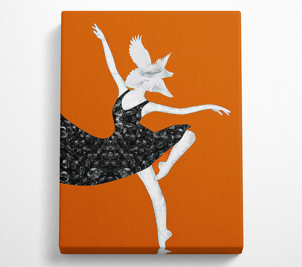  A Canvas Print of Feather Head White Canvas Print