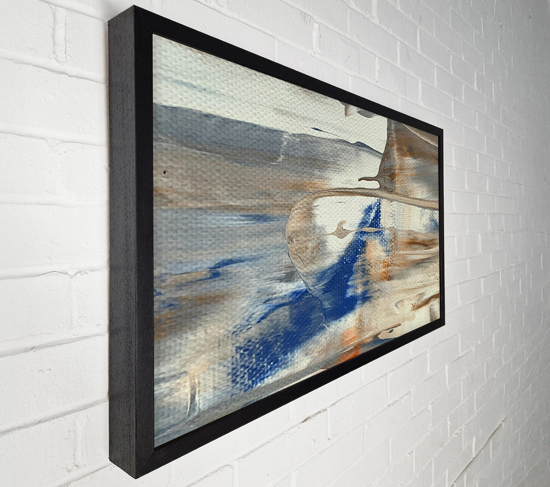  A Canvas Print of Blue Hues On Canvas Canvas Print