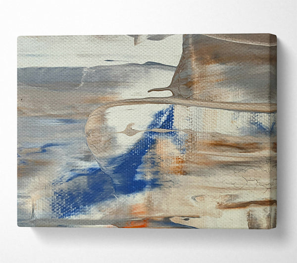  A Canvas Print of Blue Hues On Canvas Canvas Print