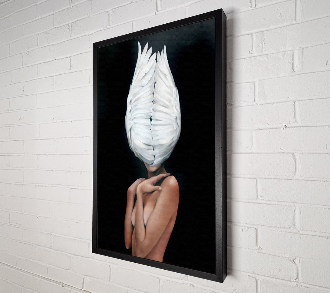  A Canvas Print of Feather Head Wing Canvas Wall Art
