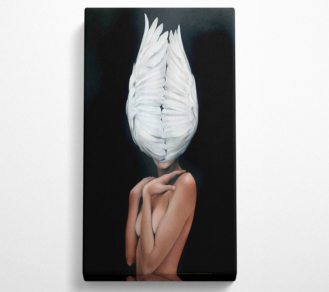  A Canvas Print of Feather Head Wing Canvas Wall Art