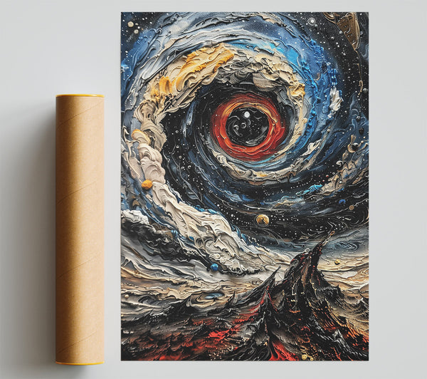 Blue Cosmic Eye Print