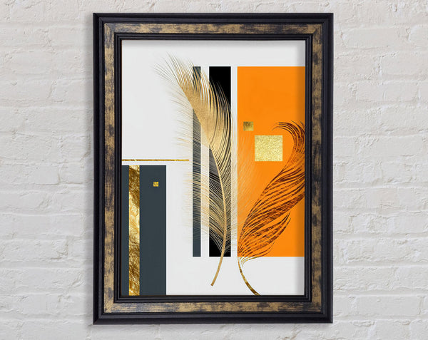 Feather Impression Framed Print