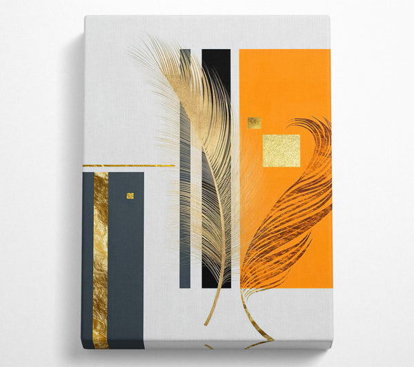  A Canvas Print of Feather Impression Canvas Art