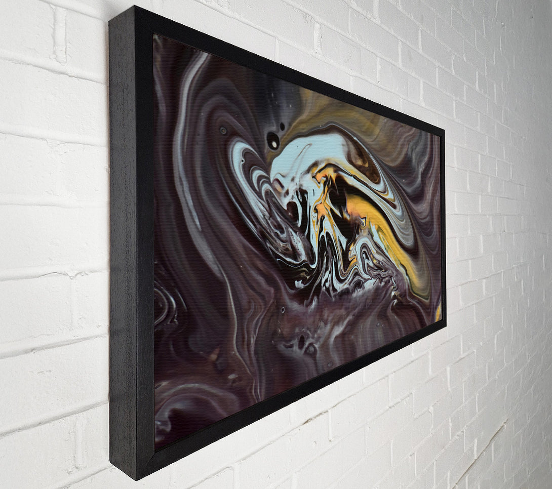  A Canvas Print of Golden Swirling Abyss Canvas Art