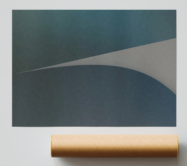 Azure Curved Horizon Print