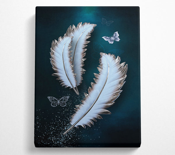  A Canvas Print of Feather Sparkle Canvas Print