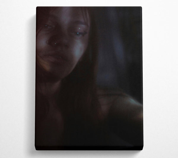  A Canvas Print of Blue Light Glow Canvas Art