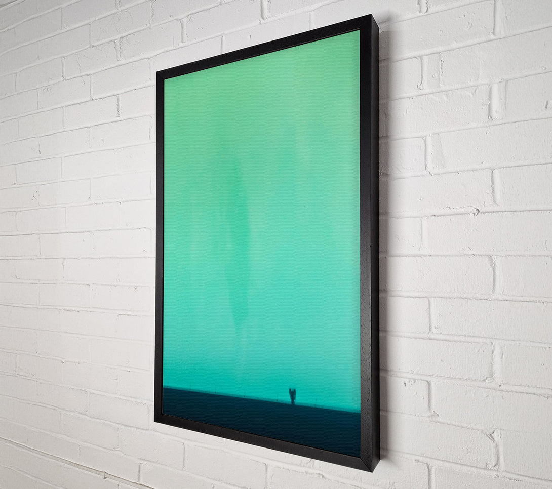  A Canvas Print of Teal Horizon Canvas Print