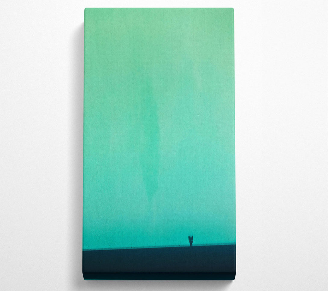  A Canvas Print of Teal Horizon Canvas Print