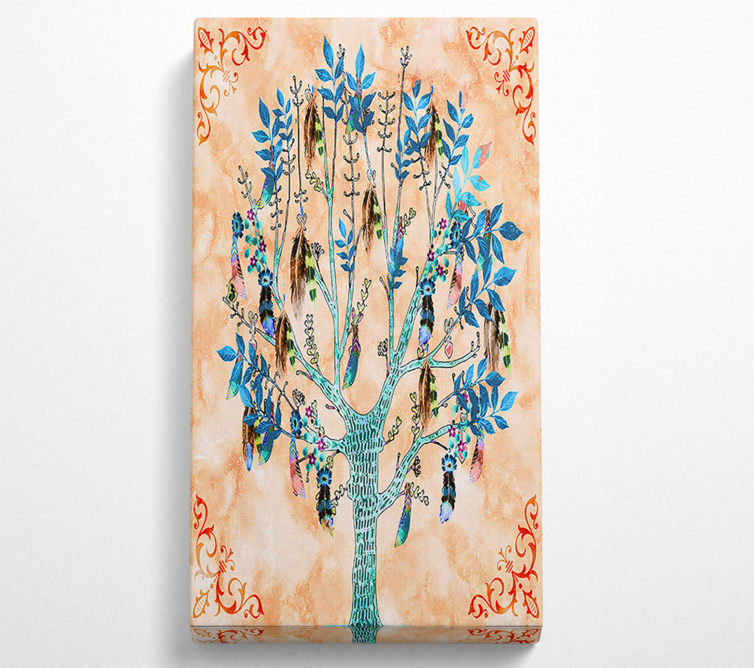  A Canvas Print of Feather Tree Canvas Wall Art