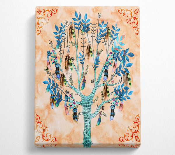  A Canvas Print of Feather Tree Canvas Wall Art